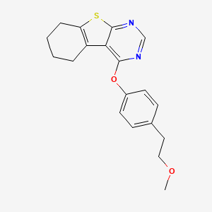 4-[4-(2-Methoxyethyl)phenoxy]-5,6,7,8-tetrahydro-[1]benzothiolo[2,3-d]pyrimidine