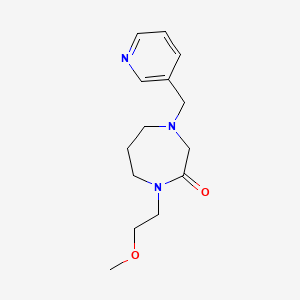 molecular formula C14H21N3O2 B7673314 1-(2-Methoxyethyl)-4-(pyridin-3-ylmethyl)-1,4-diazepan-2-one 