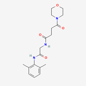 N-[2-(2,6-dimethylanilino)-2-oxoethyl]-4-morpholin-4-yl-4-oxobutanamide