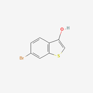 molecular formula C8H5BrOS B7673335 6-Bromo-1-benzothiophen-3-ol 