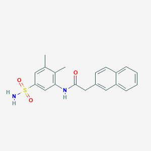 N-(2,3-dimethyl-5-sulfamoylphenyl)-2-naphthalen-2-ylacetamide