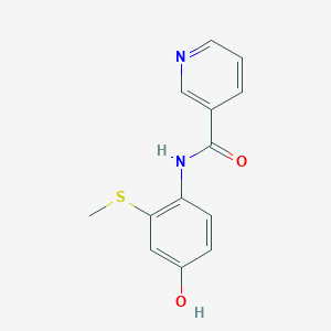 N-(4-hydroxy-2-methylsulfanylphenyl)pyridine-3-carboxamide