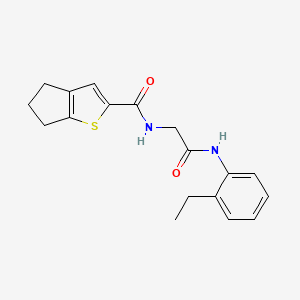 N-[2-(2-ethylanilino)-2-oxoethyl]-5,6-dihydro-4H-cyclopenta[b]thiophene-2-carboxamide