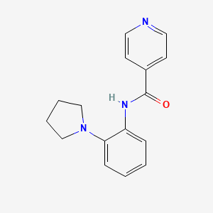 N-(2-pyrrolidin-1-ylphenyl)pyridine-4-carboxamide