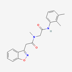 2-(1,2-benzoxazol-3-yl)-N-[2-(2,3-dimethylanilino)-2-oxoethyl]-N-methylacetamide