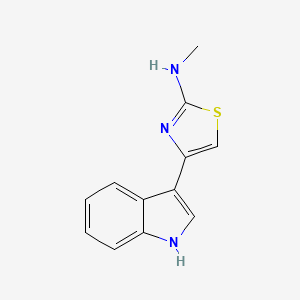 4-(1H-indol-3-yl)-N-methyl-1,3-thiazol-2-amine