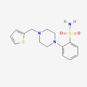 2-[4-(Thiophen-2-ylmethyl)piperazin-1-yl]benzenesulfonamide