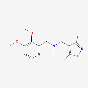 N-[(3,4-dimethoxypyridin-2-yl)methyl]-1-(3,5-dimethyl-1,2-oxazol-4-yl)-N-methylmethanamine