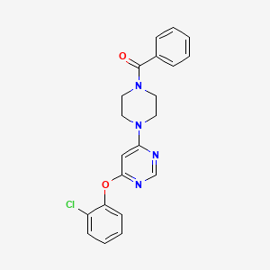 {4-[6-(2-Chlorophenoxy)-4-pyrimidinyl]piperazino}(phenyl)methanone