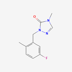 2-[(5-Fluoro-2-methylphenyl)methyl]-4-methyl-1,2,4-triazol-3-one