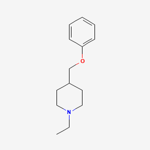 molecular formula C14H21NO B7673495 1-Ethyl-4-(phenoxymethyl)piperidine 