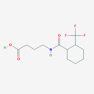 4-[[2-(Trifluoromethyl)cyclohexanecarbonyl]amino]butanoic acid