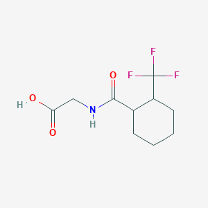 2-[[2-(Trifluoromethyl)cyclohexanecarbonyl]amino]acetic acid