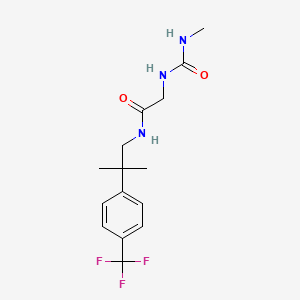 2-(methylcarbamoylamino)-N-[2-methyl-2-[4-(trifluoromethyl)phenyl]propyl]acetamide