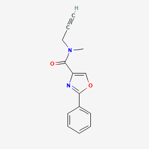 N-methyl-2-phenyl-N-prop-2-ynyl-1,3-oxazole-4-carboxamide