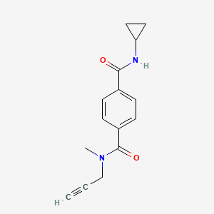 1-N-cyclopropyl-4-N-methyl-4-N-prop-2-ynylbenzene-1,4-dicarboxamide