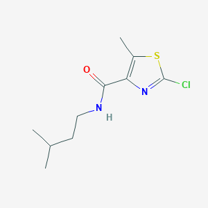 2-chloro-5-methyl-N-(3-methylbutyl)-1,3-thiazole-4-carboxamide