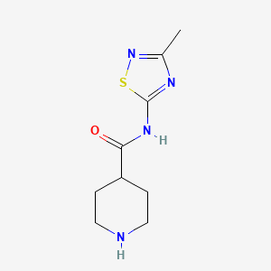 N-(3-methyl-1,2,4-thiadiazol-5-yl)piperidine-4-carboxamide