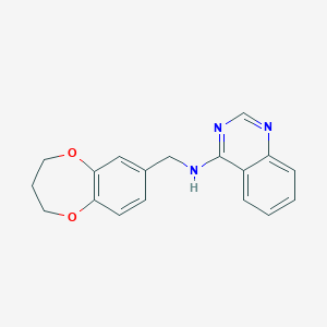 N-(3,4-dihydro-2H-1,5-benzodioxepin-7-ylmethyl)quinazolin-4-amine