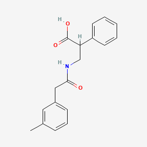 3-[[2-(3-Methylphenyl)acetyl]amino]-2-phenylpropanoic acid