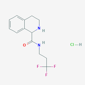 N-(3,3,3-trifluoropropyl)-1,2,3,4-tetrahydroisoquinoline-1-carboxamide;hydrochloride