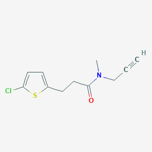 3-(5-chlorothiophen-2-yl)-N-methyl-N-prop-2-ynylpropanamide