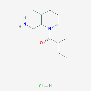 1-[2-(Aminomethyl)-3-methylpiperidin-1-yl]-2-methylbutan-1-one;hydrochloride