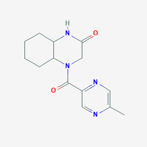 4-(5-Methylpyrazine-2-carbonyl)-1,3,4a,5,6,7,8,8a-octahydroquinoxalin-2-one