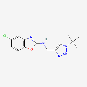 N-[(1-tert-butyltriazol-4-yl)methyl]-5-chloro-1,3-benzoxazol-2-amine