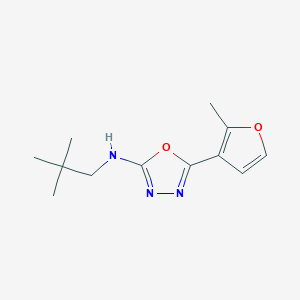 N-(2,2-dimethylpropyl)-5-(2-methylfuran-3-yl)-1,3,4-oxadiazol-2-amine