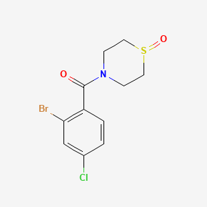 (2-Bromo-4-chlorophenyl)-(1-oxo-1,4-thiazinan-4-yl)methanone