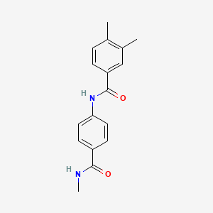 3,4-dimethyl-N-[4-(methylcarbamoyl)phenyl]benzamide