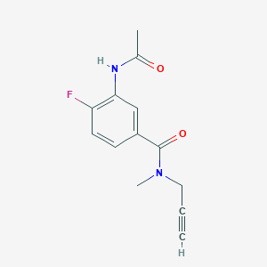 3-acetamido-4-fluoro-N-methyl-N-prop-2-ynylbenzamide