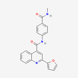 2-(furan-2-yl)-N-[4-(methylcarbamoyl)phenyl]quinoline-4-carboxamide