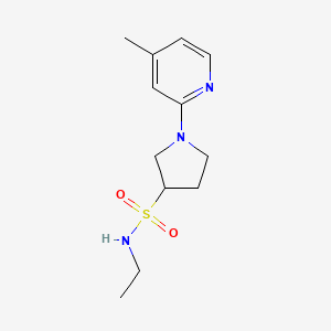 N-ethyl-1-(4-methylpyridin-2-yl)pyrrolidine-3-sulfonamide