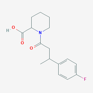 molecular formula C16H20FNO3 B7673843 1-[3-(4-Fluorophenyl)butanoyl]piperidine-2-carboxylic acid 