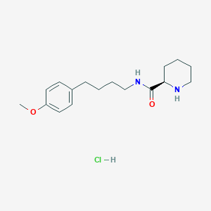 (2R)-N-[4-(4-methoxyphenyl)butyl]piperidine-2-carboxamide;hydrochloride