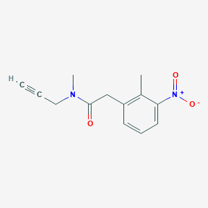 N-methyl-2-(2-methyl-3-nitrophenyl)-N-prop-2-ynylacetamide