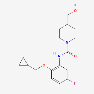 N-[2-(cyclopropylmethoxy)-5-fluorophenyl]-4-(hydroxymethyl)piperidine-1-carboxamide