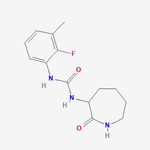 molecular formula C14H18FN3O2 B7673923 1-(2-Fluoro-3-methylphenyl)-3-(2-oxoazepan-3-yl)urea 