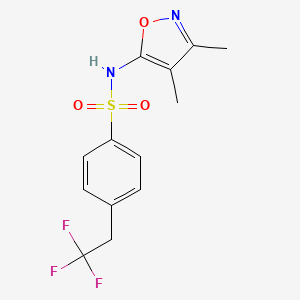 N-(3,4-dimethyl-1,2-oxazol-5-yl)-4-(2,2,2-trifluoroethyl)benzenesulfonamide