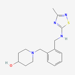 1-[[2-[[(3-Methyl-1,2,4-thiadiazol-5-yl)amino]methyl]phenyl]methyl]piperidin-4-ol