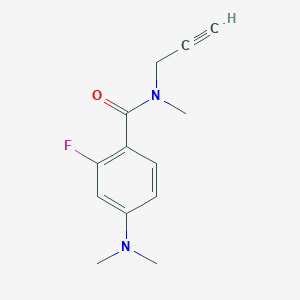 4-(dimethylamino)-2-fluoro-N-methyl-N-prop-2-ynylbenzamide