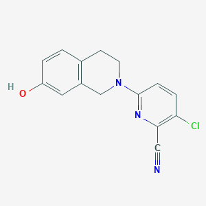 3-chloro-6-(7-hydroxy-3,4-dihydro-1H-isoquinolin-2-yl)pyridine-2-carbonitrile