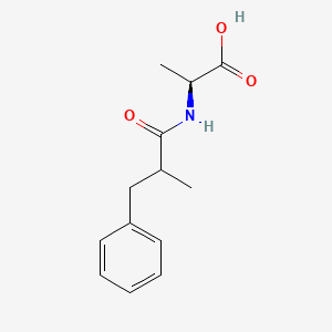 (2S)-2-[(2-methyl-3-phenylpropanoyl)amino]propanoic acid