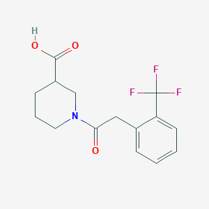 1-[2-[2-(Trifluoromethyl)phenyl]acetyl]piperidine-3-carboxylic acid