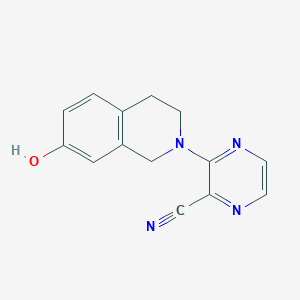 3-(7-hydroxy-3,4-dihydro-1H-isoquinolin-2-yl)pyrazine-2-carbonitrile