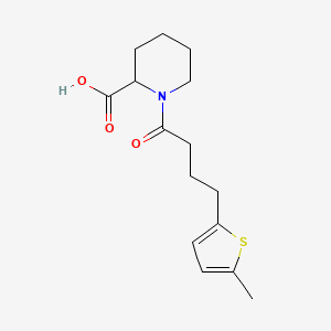 1-[4-(5-Methylthiophen-2-yl)butanoyl]piperidine-2-carboxylic acid