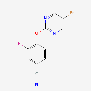 4-(5-Bromopyrimidin-2-yl)oxy-3-fluorobenzonitrile