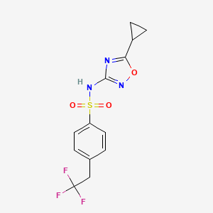 N-(5-cyclopropyl-1,2,4-oxadiazol-3-yl)-4-(2,2,2-trifluoroethyl)benzenesulfonamide